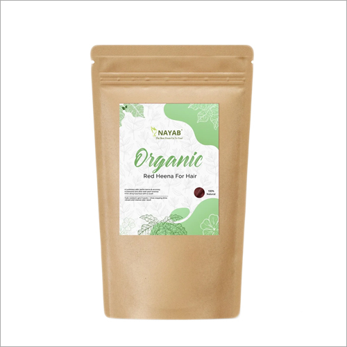 Nayab Organic Red Henna - 100% Chemical-Free Powder | Perfect for Men and Women Hair Care, Rich Velvety Red Dye