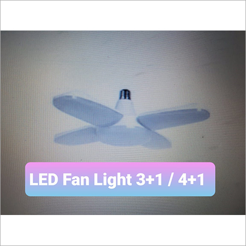 मेटल 3+1 एलईडी फैन लाइट