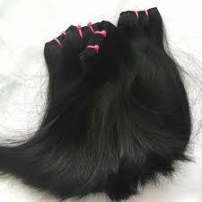 Double Drawn Indian Virgin Human Hair Extensions - 203.2-1016 Mm, Natural Black Color | Silky Straight Style, Soft Texture, Strong Weft, 2-year Warranty