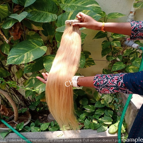 नेचुरल स्ट्रेट ब्लोंड 613 कलर ह्यूमन हेयर एप्लीकेशन: प्रोफेशनल