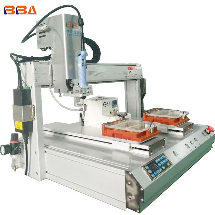 Silver High Speed Automatic Screw Fixing Machine Desktop Lock Screw Machine