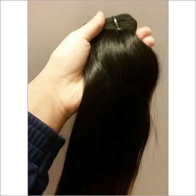 Natural Brown Hand Made Processing Ponytail Human Hair Extensions