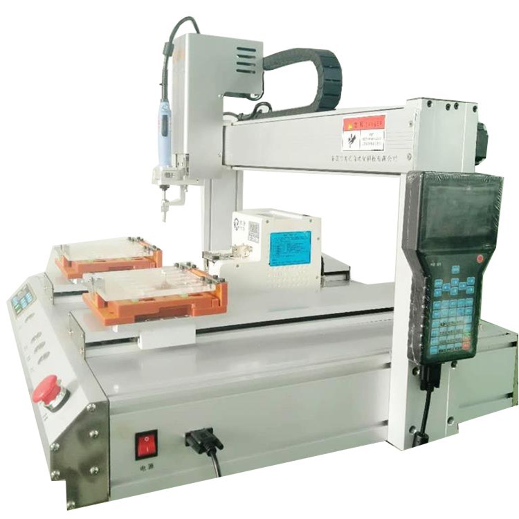 Silver Desktop Automatic Screw Driver Machine With Counting Function Feeding System