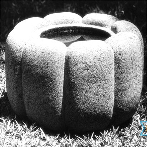Granite Outdoor Basin - Granite, 150l, 100cm Diameter, 50cm Height | Durable, Weatherproof, Polished Finish, Eco-friendly, Low Maintenance
