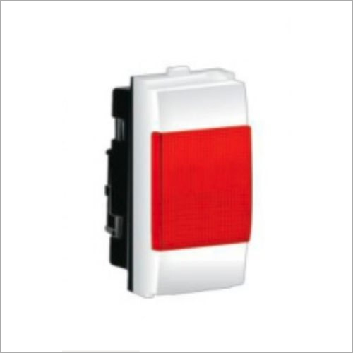6A White Plastic Indicator Light - White Plastic, Electrical Fitting | Suitable for Various Electrical Applications