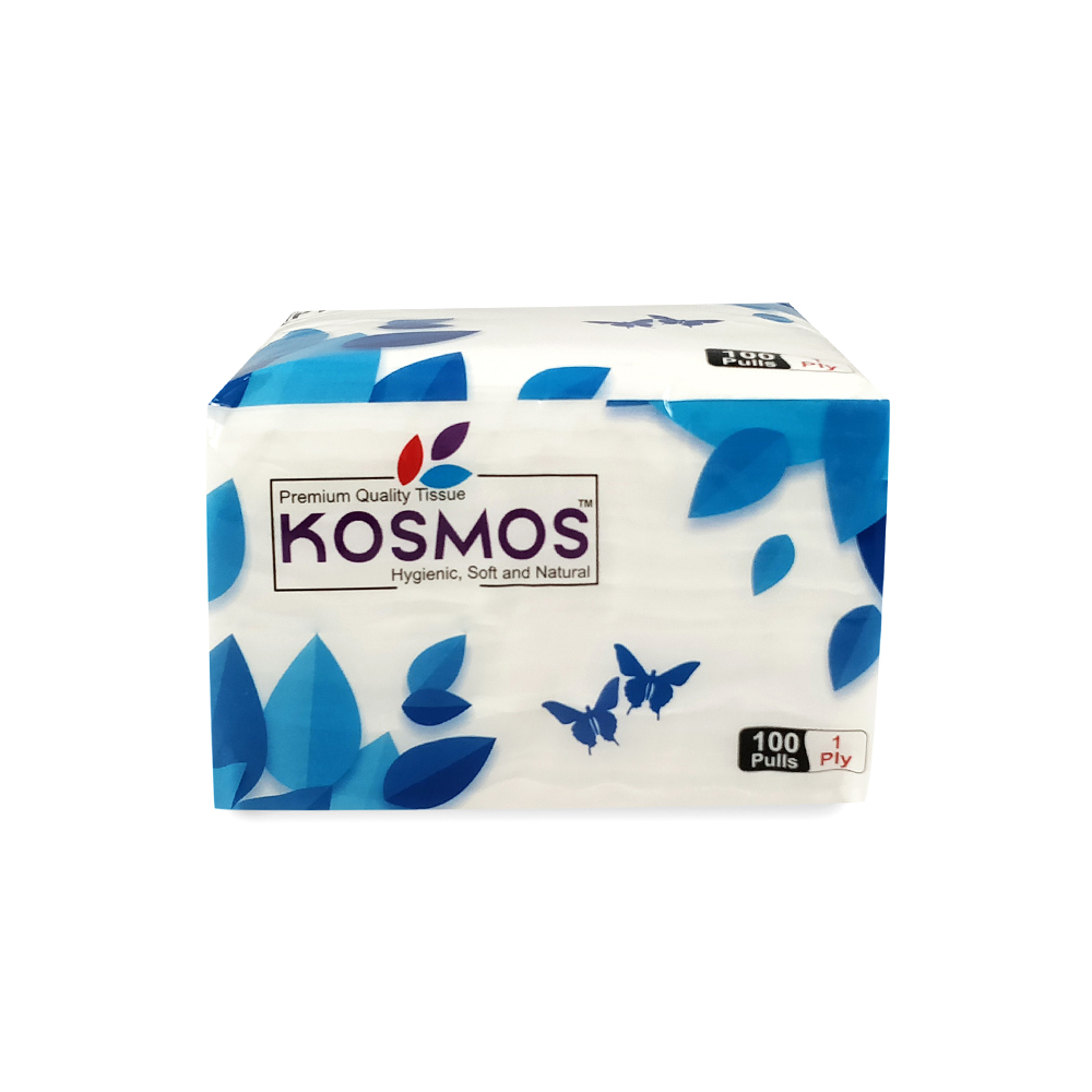 Kosmos Premium Quality 29x29cm Paper Napkins - 1 Ply 100 Pull Application: Home