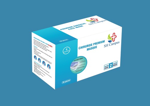 4 प्लाई सर्जिकल मास्क (99% बीएफई एसजीएस)