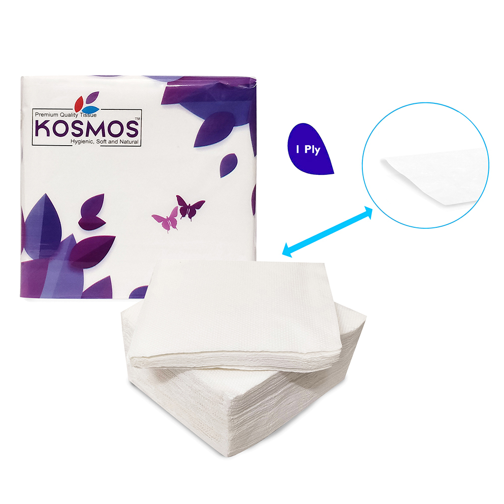 Kosmos Regular Use Quality 29x29cm Paper Napkins - 1 Ply 50 Pull Application: Home