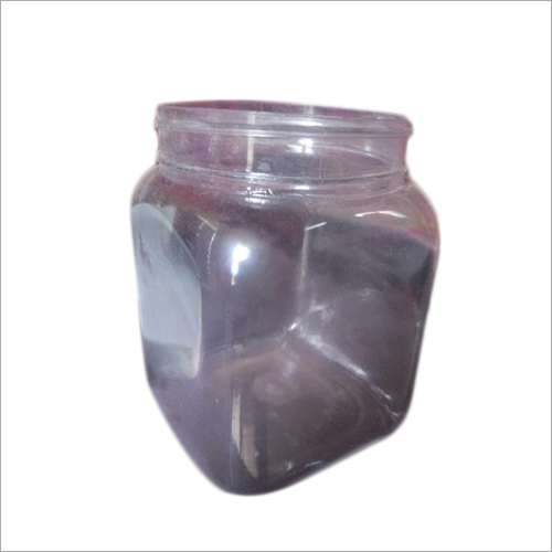 Transparent PET Jars - 1L Size, Transparent Color, Rigid Hardness, Plastic Material, Polyethylene Terephthalate (PET) Composition