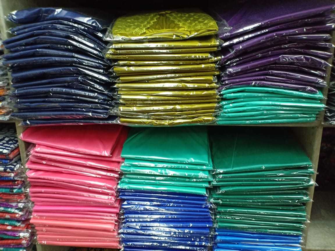 Multicolor Plain Sartin Nighty