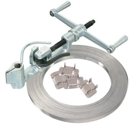 Stainless Steel Strapping - 30 Meter Length, Stainless Steel Material, High Tensile Strength, Excellent Shock Resistance, Suitable For Banding And Clamping