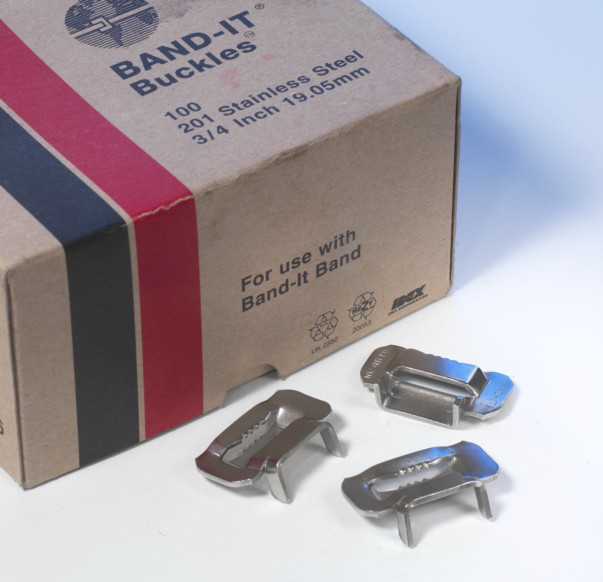 Ear Lokt Buckles - Stainless Steel, 3/8" - 1" | Ear-lokt Style For Hose Assemblies, Cable Bundling, Single/double Wrapped Band Compatibility