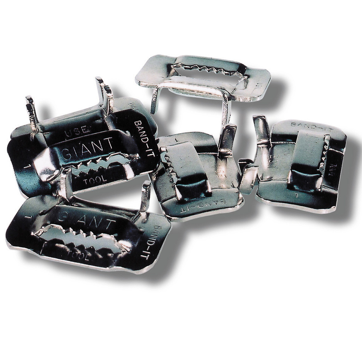 Ear Lokt Buckles - Stainless Steel, 3/8" - 1" | Ear-lokt Style For Hose Assemblies, Cable Bundling, Single/double Wrapped Band Compatibility