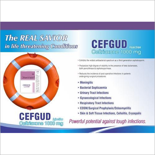1000 mg Ceftriaxone Injection