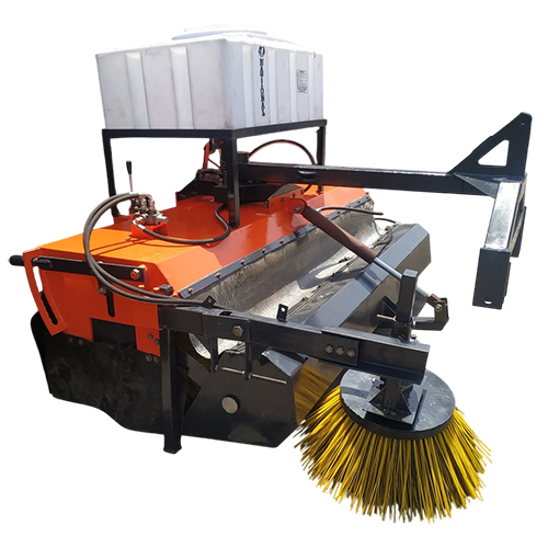 Tractor Mounted Road Sweeper - Cleaning Process: Cold Water Cleaning