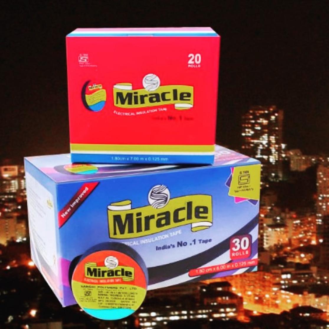Black Multicolour Miracle Electrical Insulation Tape