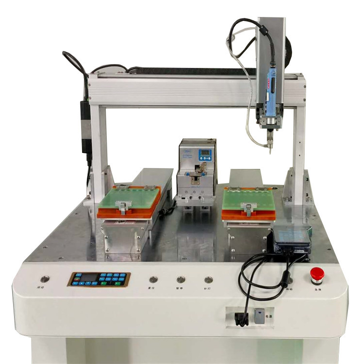 Silver High Accuracy Multi Axis Auto Screwing Machine Screw Driving Robot For Electronics Assembly