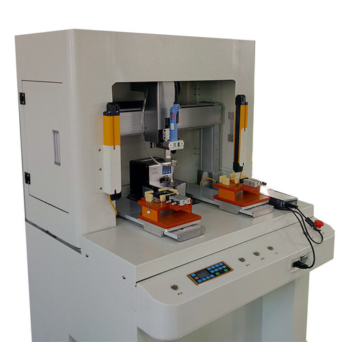 Silver Full Automatic Robot Screwing Machine For Toys/Electric Products
