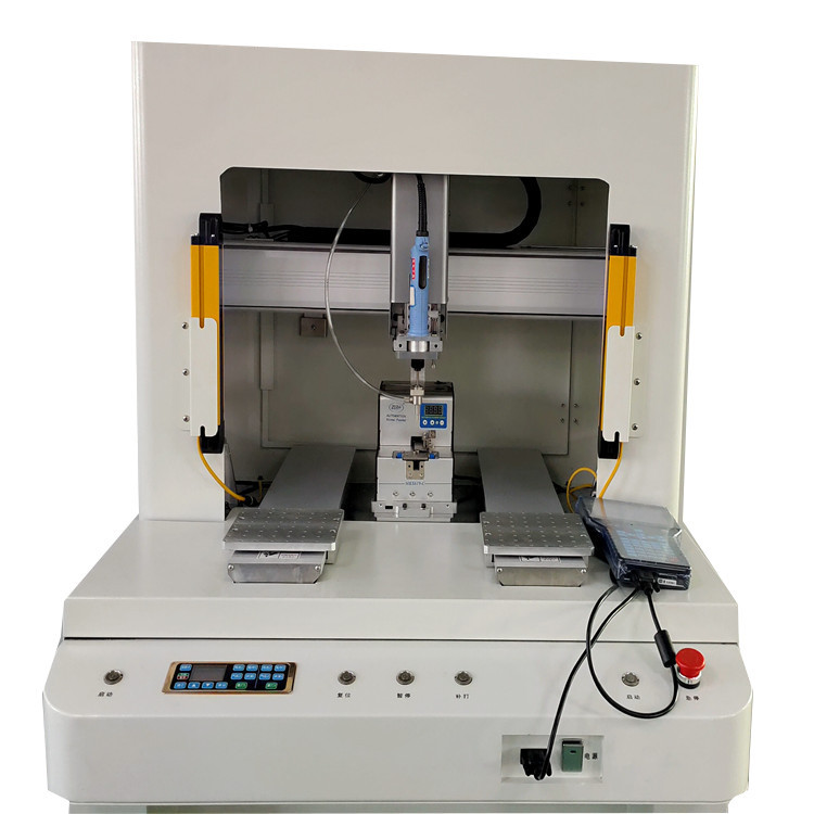 Silver High Speed Electric Screwdriver Machine Screwing Robot With Vacuum Automatic Feeder