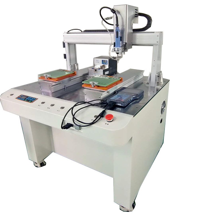 Silver Electric Screwdriver Machine With Auto Screw Feeder Device Screwing Robot
