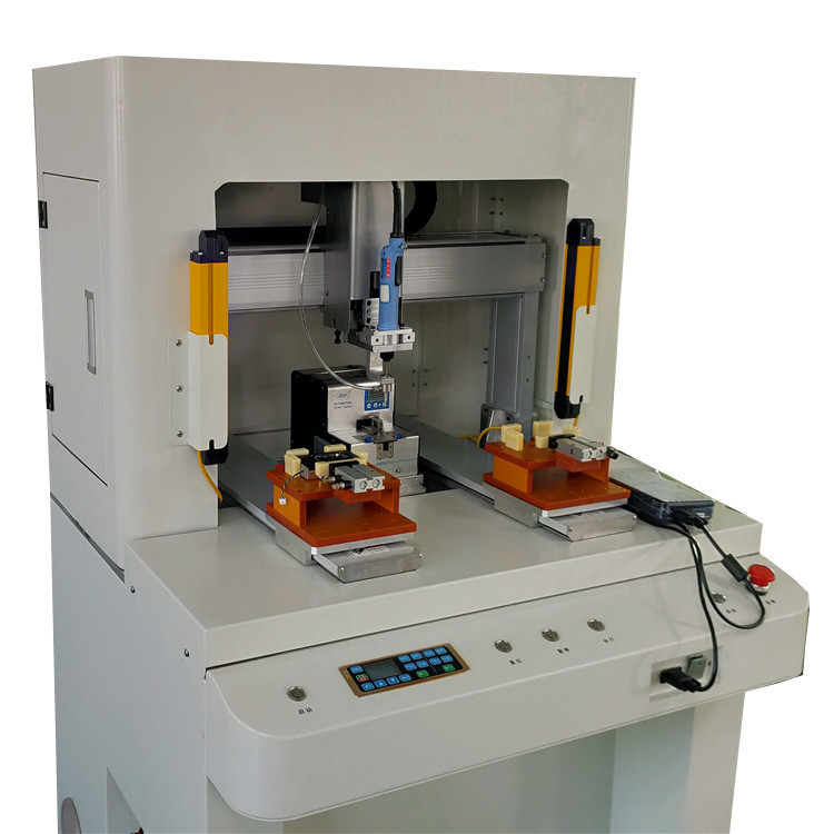 Silver Electric Screwdriver Machine With Auto Screw Feeder Device Screwing Robot