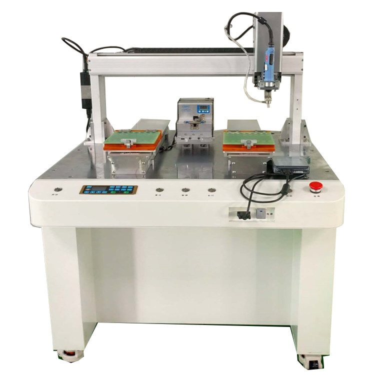 Full Automatic Robot Screwing Feed Machine - 500x550x750 Mm, Silver | 60-80 Pcs/min Capacity, Double Y Platforms, Automatic Feeding System