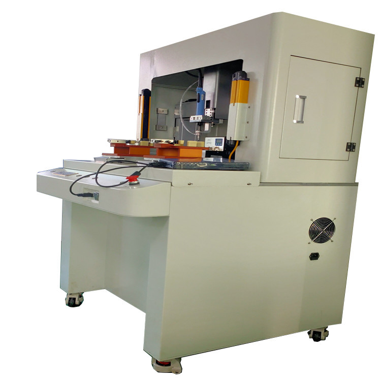 Xyz Axis Automatic Screw Locking Machine - 500x550x750 Mm, Silver, 350w Pneumatic Power | Continuous Operation With Dual Y Platforms, Automatic Screw Conveying, And High Efficiency