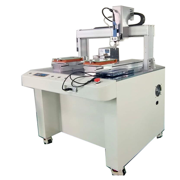 Xyz Axis Automatic Screw Locking Machine - 500x550x750 Mm, Silver, 350w Pneumatic Power | Continuous Operation With Dual Y Platforms, Automatic Screw Conveying, And High Efficiency