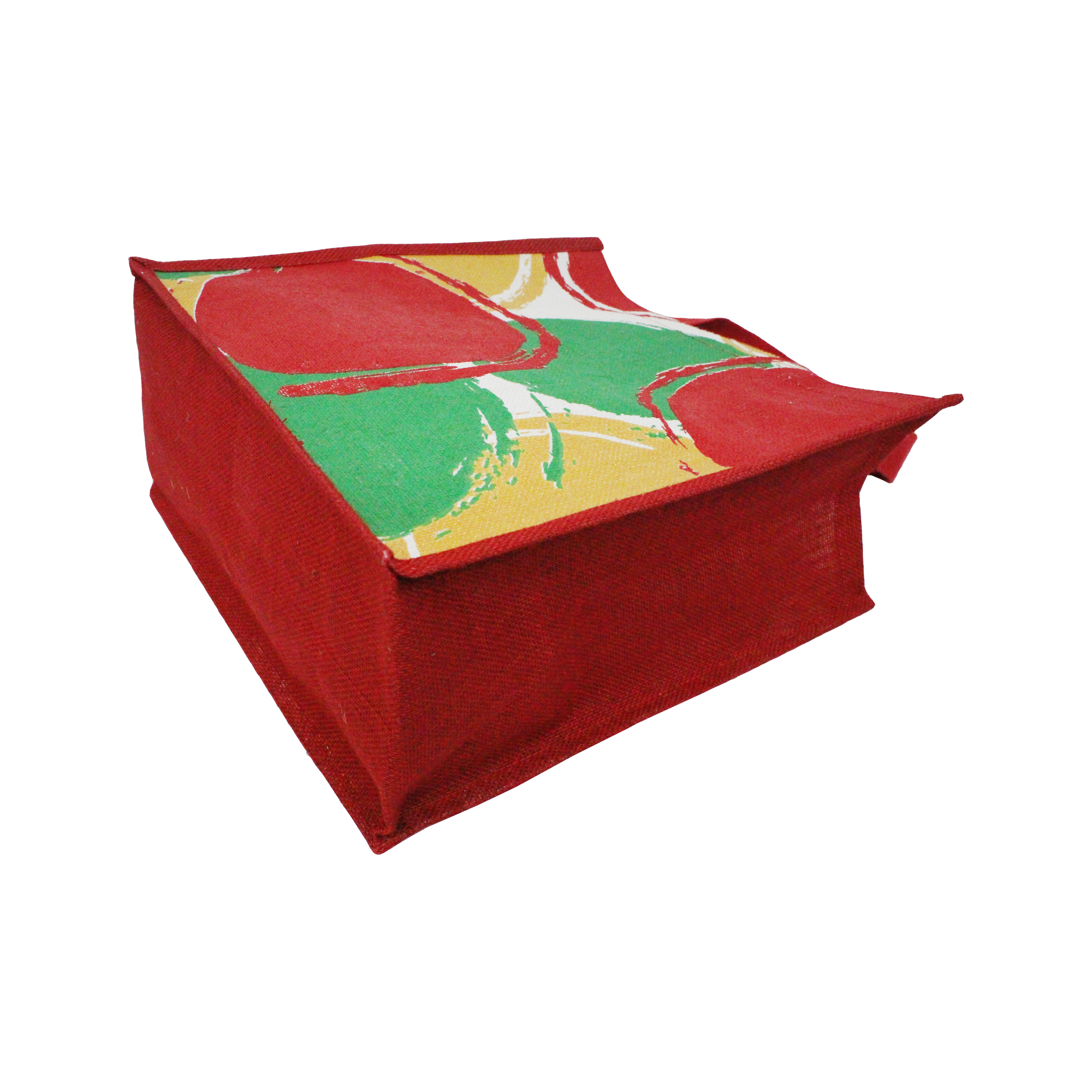 Customized Laminated Jute Bag With Web Handle