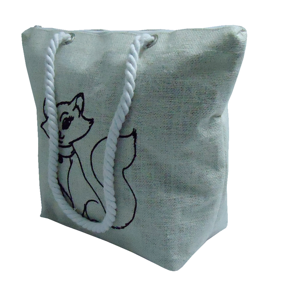 Re-useable Zip Closure Jute Bag