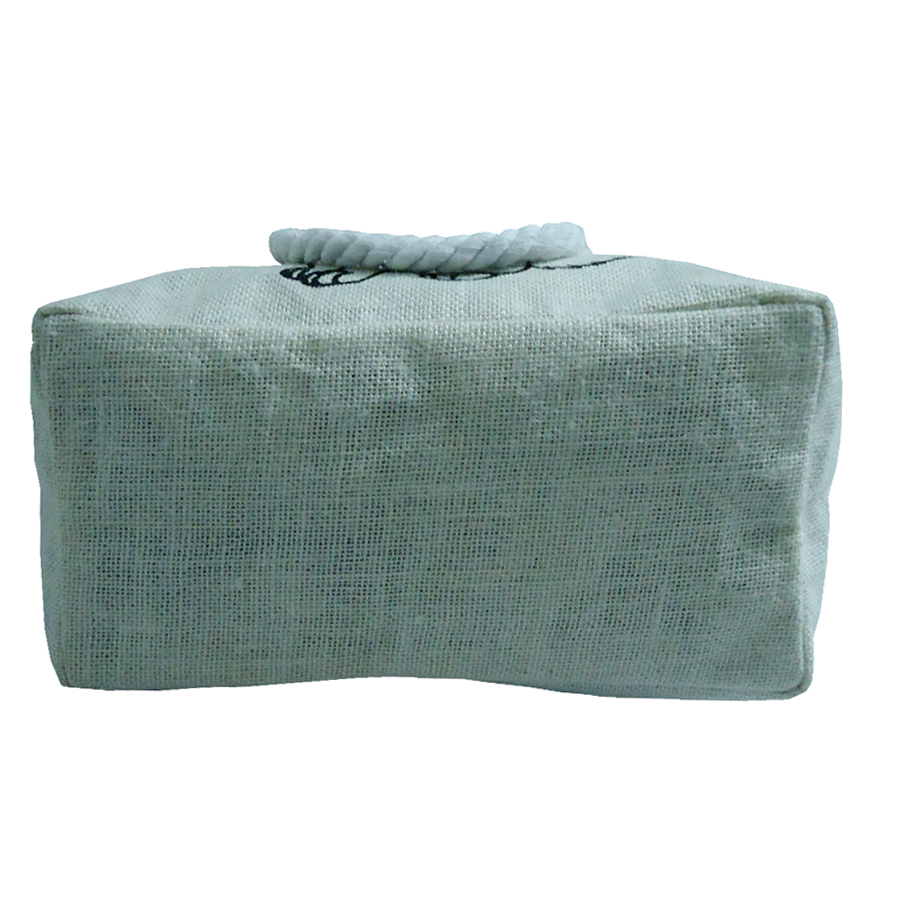 Re-useable Zip Closure Jute Bag