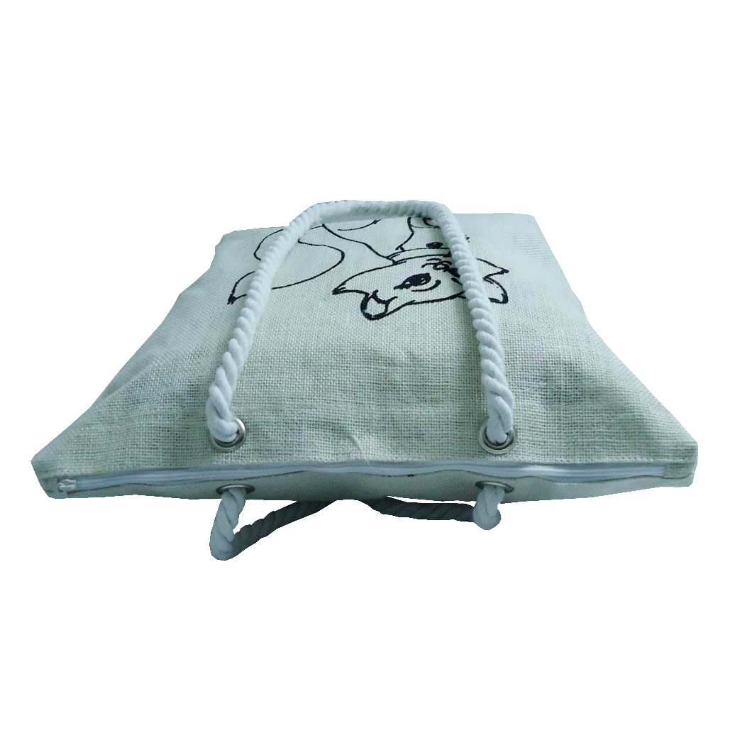 Re-useable Zip Closure Jute Bag