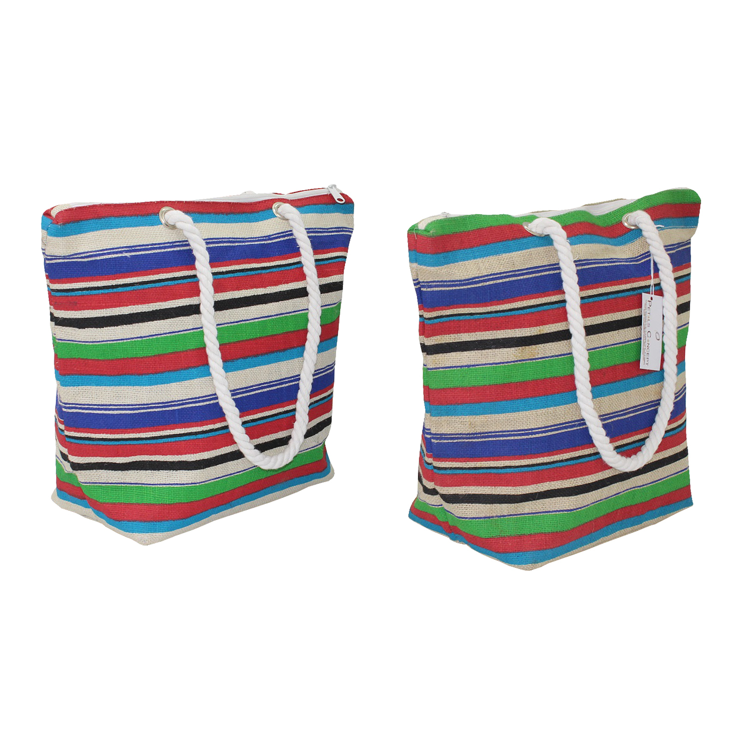 Customized Pp Laminated Jute Bag With Top Zip Closure