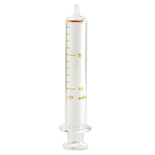 Glass Syringe - High Clarity Borosilicate Glass , Precision Measurement Markings and Ergonomic Design