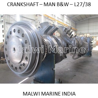 क्रैंकशाफ्ट-मैन-बी एंड डब्ल्यू - 6L27/38, 7L27/38, 8L27/38, 9L27/38 आपूर्तिकर्ता भारत