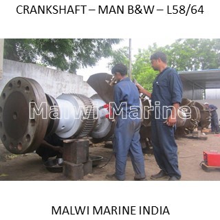 क्रैंकशाफ्ट-मैन-बी एंड डब्ल्यू - 6L58/64, 7L58/64, 8L58/64, 9L58/64 आपूर्तिकर्ता भारत