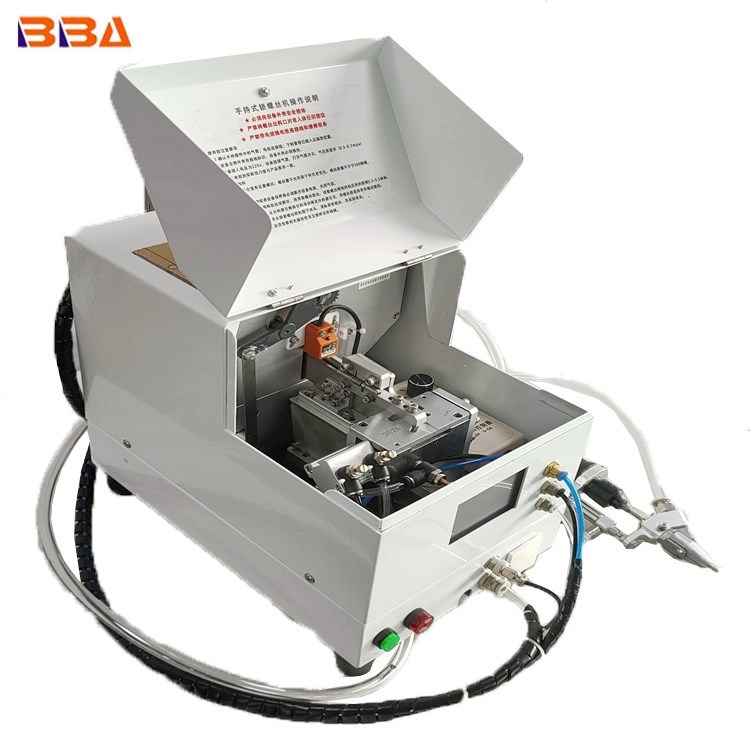 Silver Bba Portable Blowing Handheld Screw Locking Machine Automatic Feeder Screwdriver Machine