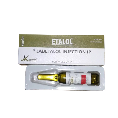 Labetalol Injection IP - Liquid Dosage Form, Injectable Solution for Blood Pressure Management, Suitable for All Patients, Storage in Cold & Dry Place