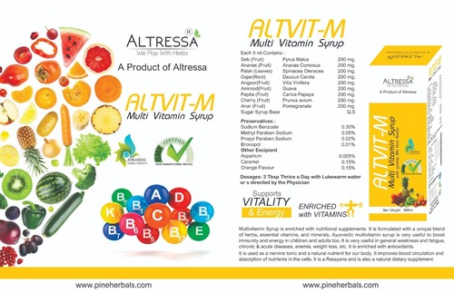 Multivitamin Syrup Age Group: For Adults