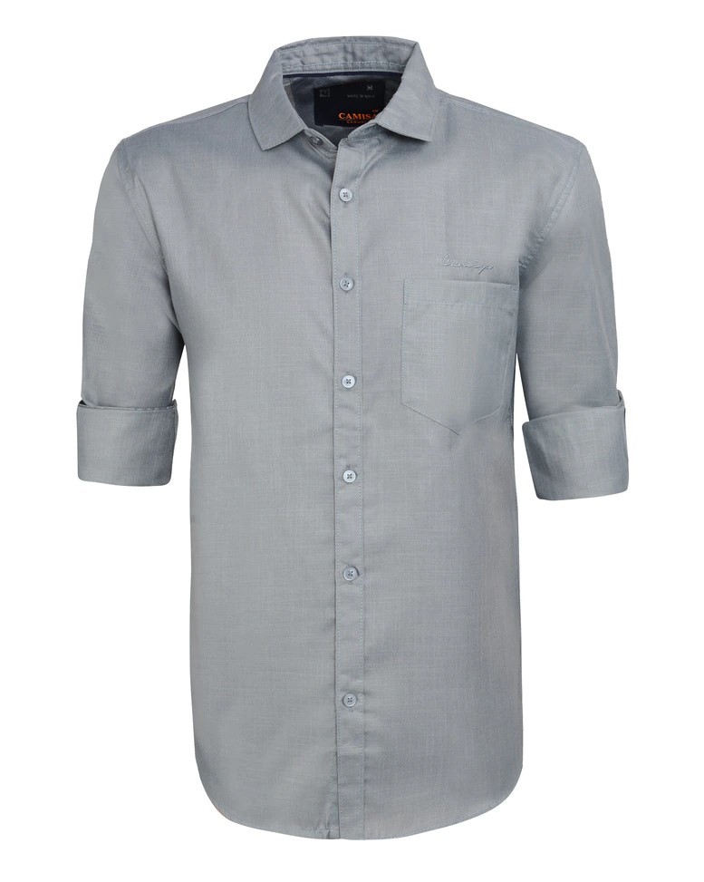 Plain Shirts - Cotton Slub Teri-cotton, Slim Fit, Full-length Sleeves, Multicolor, Straight Collar, Plaid Pattern, Sizes: S, M, L, Xl