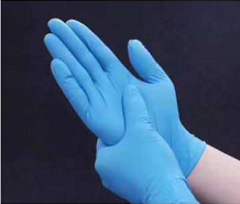 Nitrile Examination Gloves - 240 Mm Length, Blue Color, Powder-free | Fda Approved, Ambidextrous, Textured Finger Surface, Available In Medium To Extra Large Sizes