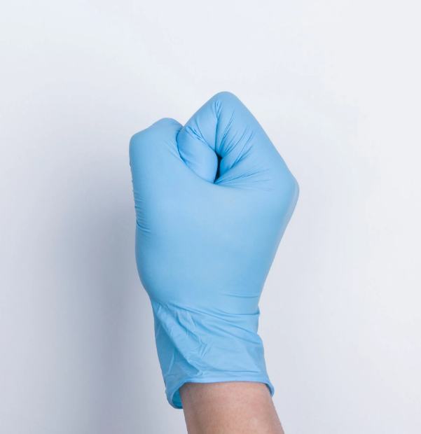 Nitrile Examination Gloves - 240 Mm Length, Blue Color, Powder-free | Fda Approved, Ambidextrous, Textured Finger Surface, Available In Medium To Extra Large Sizes