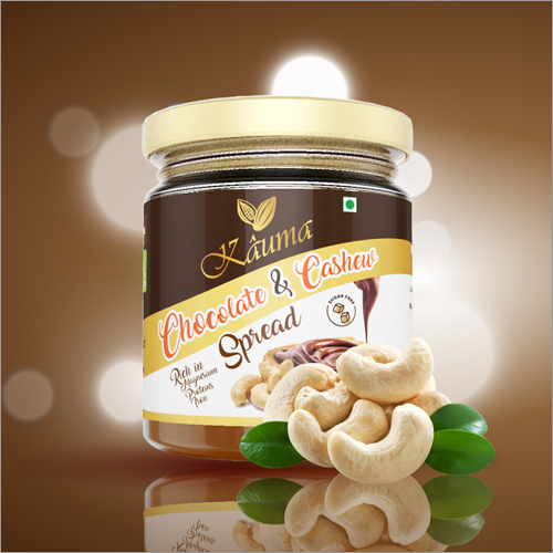 Chocolate And Cashew Spread - 200g Dark Black Cashew Flavor | No Additives Preservatives Or Artificial Colors Healthy Snack Enhancer