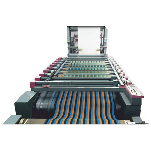 Rotary Screen Printing Machine - Durable Commercial Construction, High-Quality Image Printing for Carpet and Textile Applications