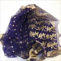 Purple Ladies Dry Clean Chanderi Fancy Saree