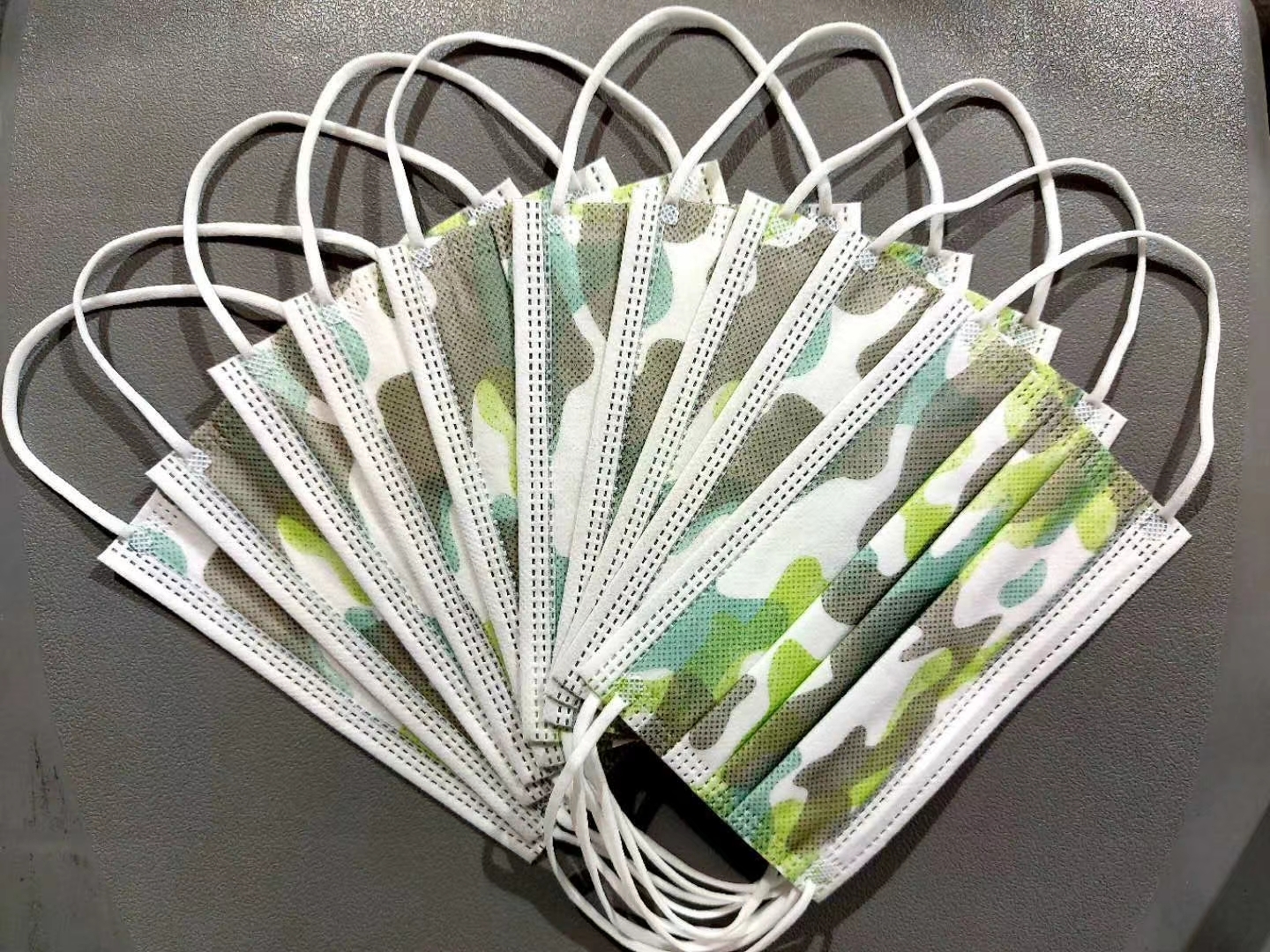 White/bleu Non Medical Disposable 3layer Kids Face Mask