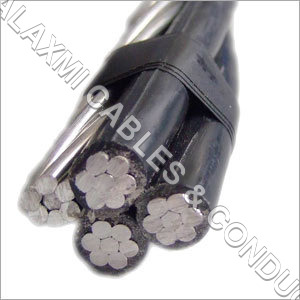 Aerial Bunched Cables - Aluminum Conductor, 500 Meter Length, Black Jacket, PTFE Insulation, Rubber Shield | High Tensile Strength, Heat Resistance, Shock Proof, Durable
