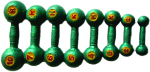 CAST IRON DUMBBELLS
