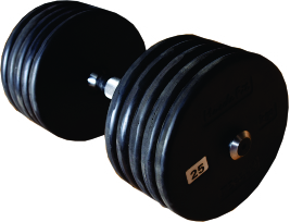 PRO STYLE DUMBBELLS - High-Density Rubber Coating , Adjustable Weight Options for Optimal Muscle Gain