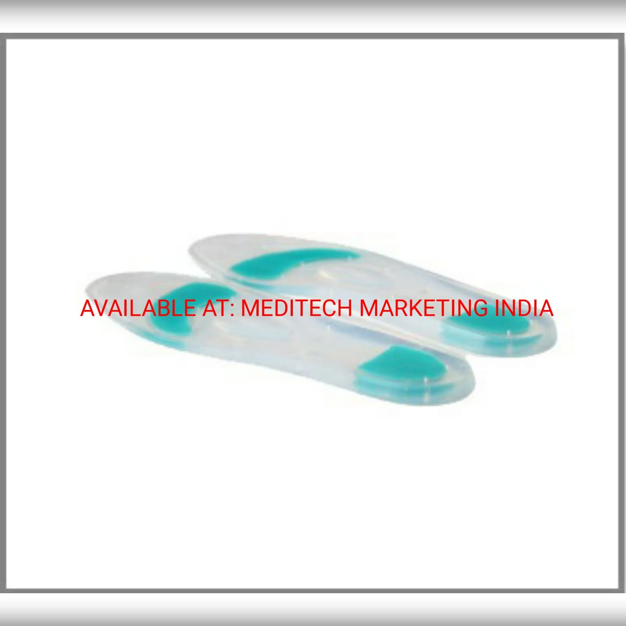 Tynor Insole - Full Silicon, Hypoallergenic High Cushioning, Anatomically Shaped For Multipurpose Use
